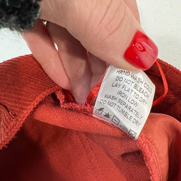 Superdown Dasha Shorts Rust High Rise Corduroy Cuffed Casual WomenSmall S - Picture 13 of 15